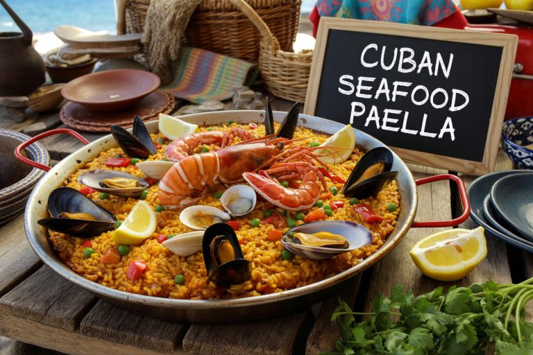 Cuban Seafood Paella