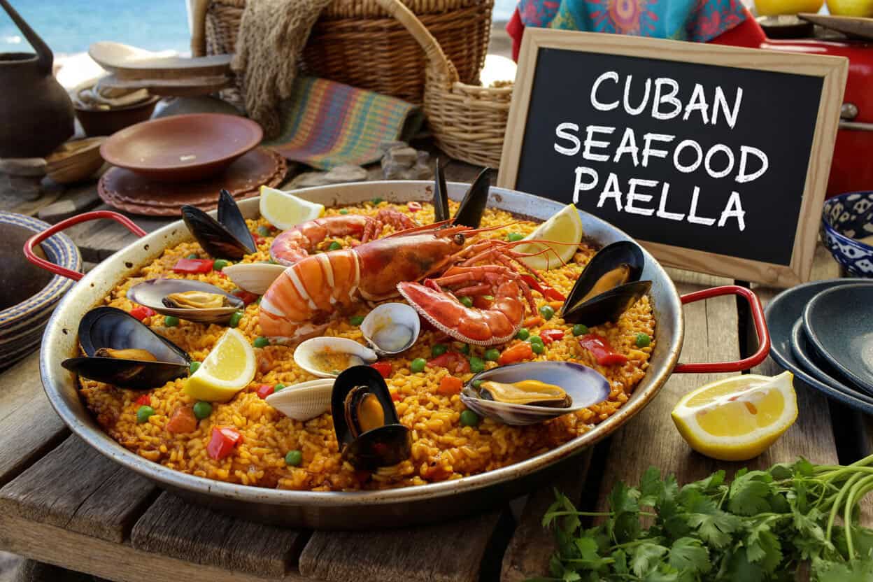 Cuban Seafood Paella
