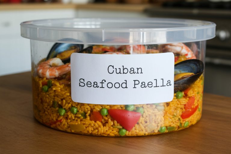 Cuban Seafood Paella Storage TIps