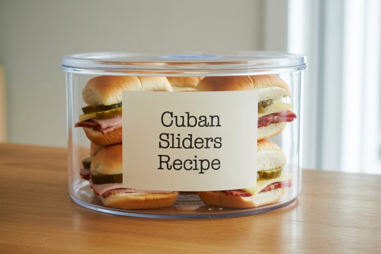 Cuban Sliders Recipe Storage Tips