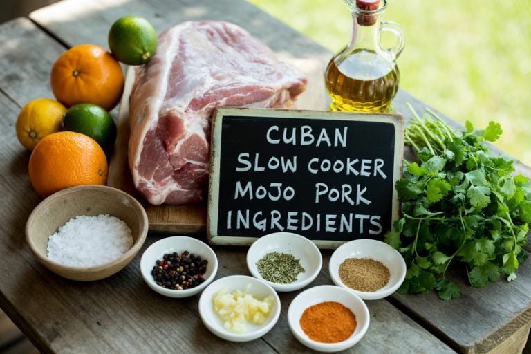 Cuban Slow Cooker Mojo Pork Ingredients