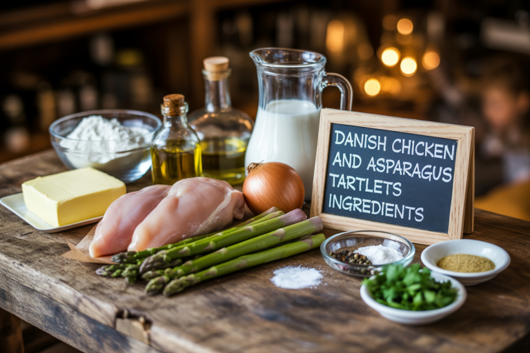 Danish Chicken and Asparagus Tartlets Ingredients