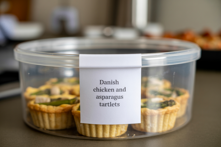 Danish Chicken and Asparagus Tartlets Storage Tips