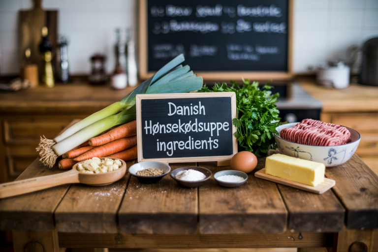 Danish Hønsekødssuppe Ingredients