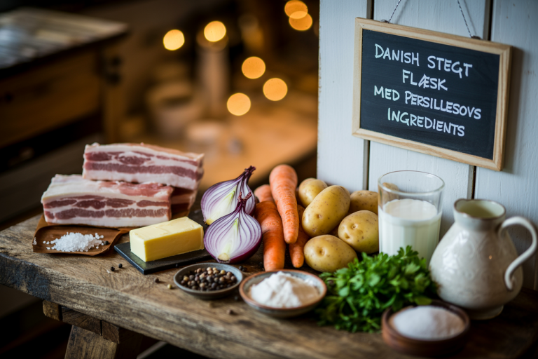 Danish Stegt Flæsk med Persillesovs Recipe Ingredients