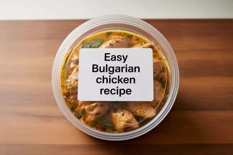 Easy Bulgarian Chicken Recipe Storage Tips
