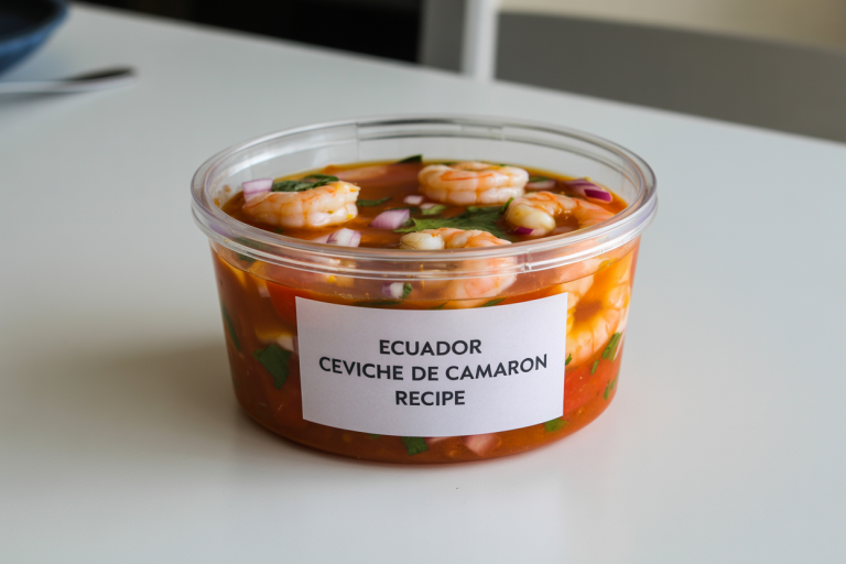 Ecuador Ceviche de Camaron Recipe Storage Tips