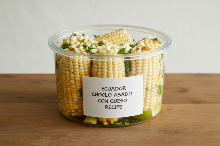 Ecuador Choclo Asado con Queso Recipe