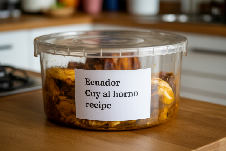 Ecuador Cuy Al Horno Recipe Storage TIps