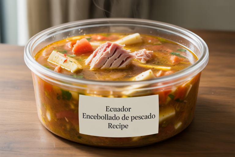 Ecuador Encebollado de Pescado Recipe Storage TIps