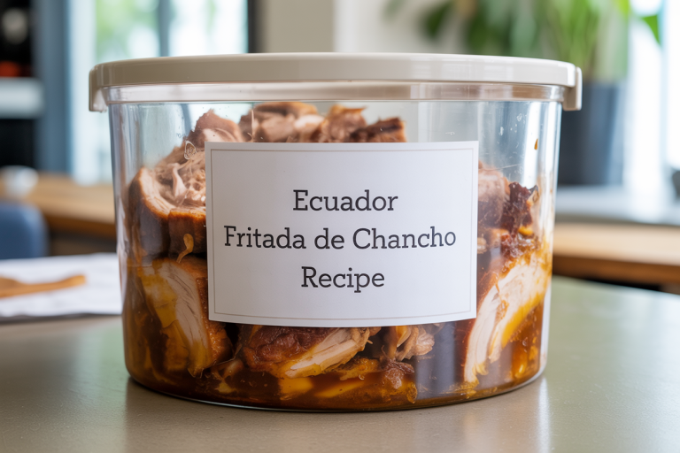 Ecuador Fritada de Chancho Recipe Storage TIps