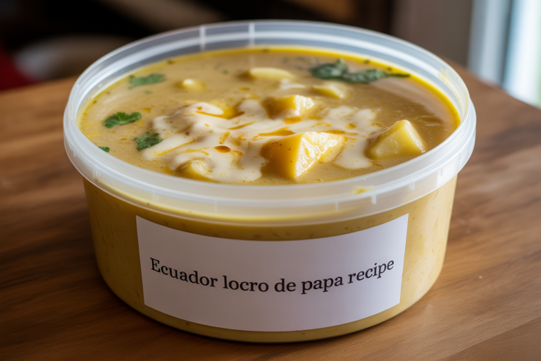 Ecuador Locro de Papa Recipe Storage TIps