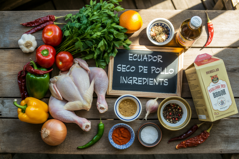 Ecuador Seco de Pollo Recipe Ingredients
