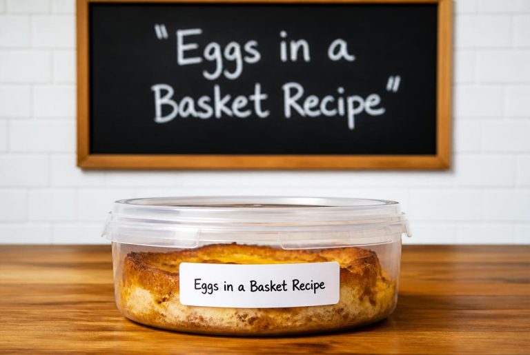 Eggs in a Basket Recipe Storage TIps