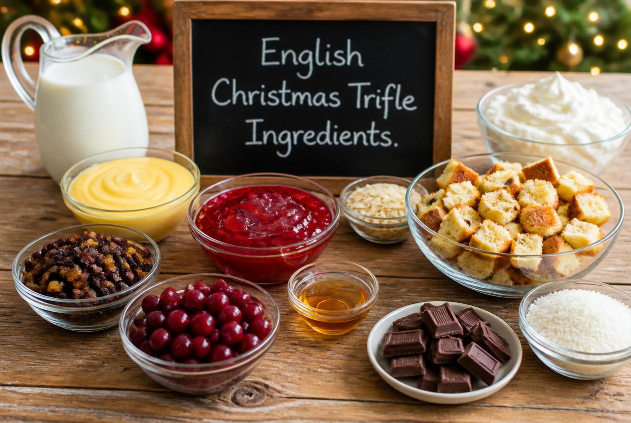 English Christmas Trifle Recipe Ingredients