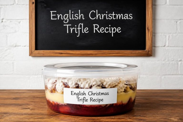 English Christmas Trifle Recipe Storage Tips