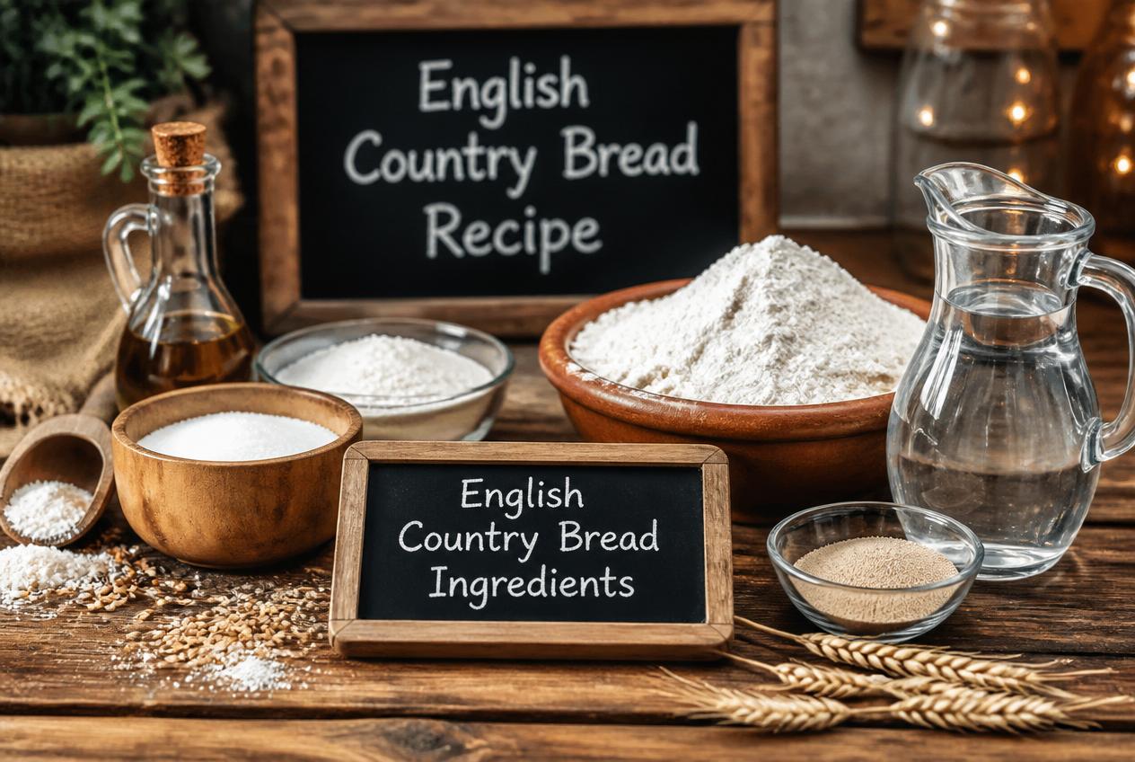 English Country Bread Recipe Ingredients