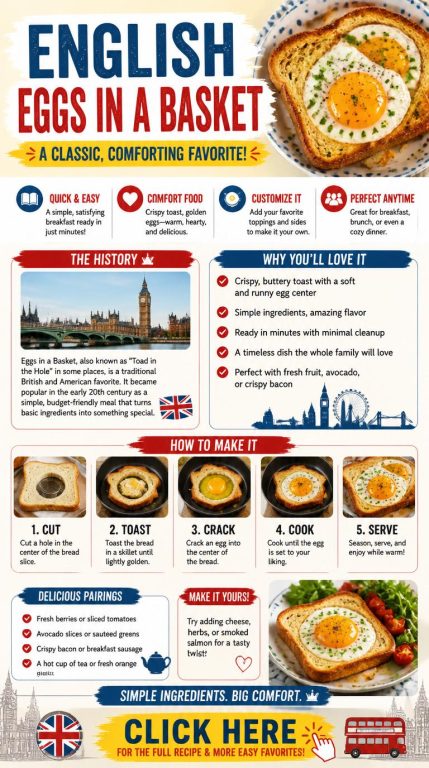English Eggs In A Basket Recipe