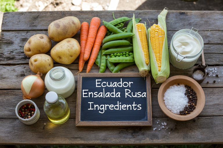 Ensalada Rusa Ingredients