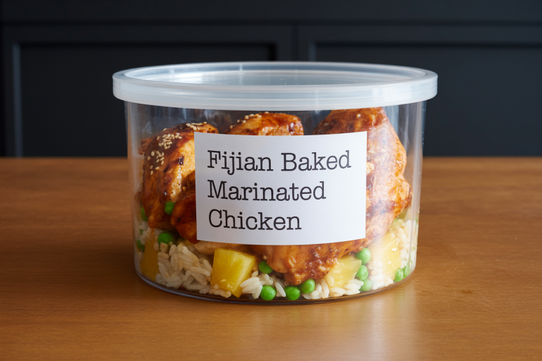 Fijian Baked Marinated Chicken Storage Tips