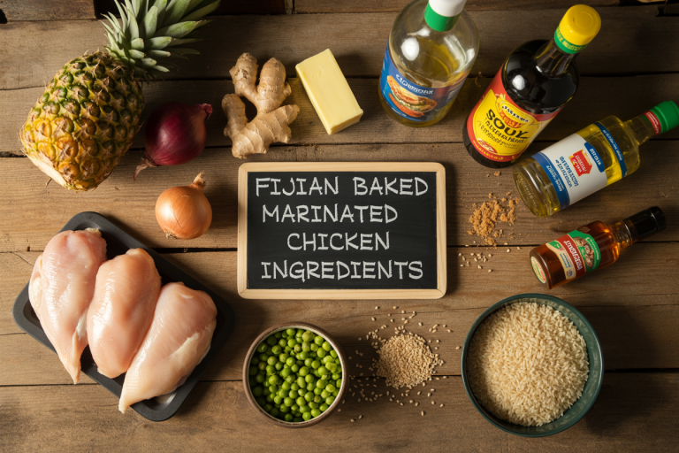 Fijian Baked Marinated Chicken Ingredients