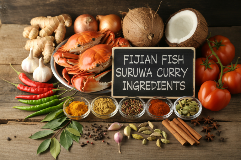 Fijian Fish Suruwa Curry Ingredients