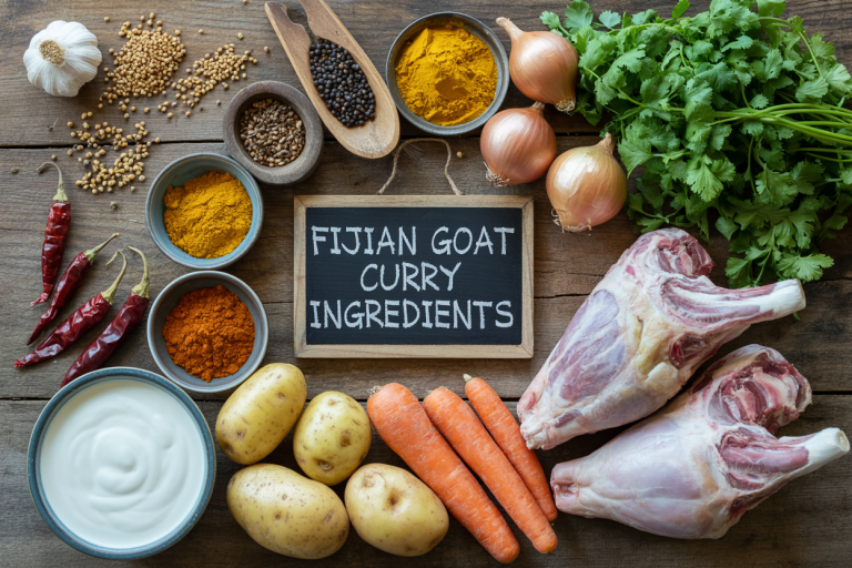 Fijian Goat Curry Ingredients