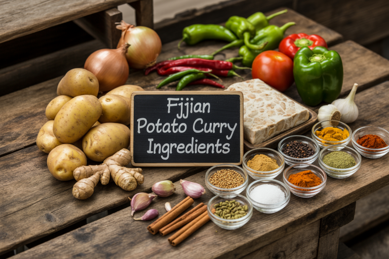 Fijian Potato Curry Ingredients