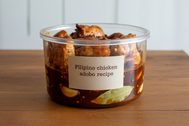 Filipino Chicken Adobo Recipe Storage Tips
