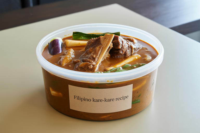 Filipino Kare-Kare Recipe Storage Tips