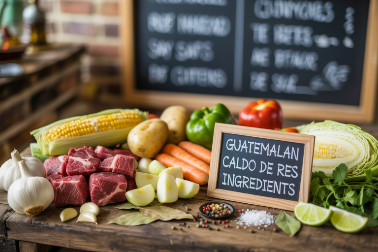 Guatemalan Caldo de Res Ingredients