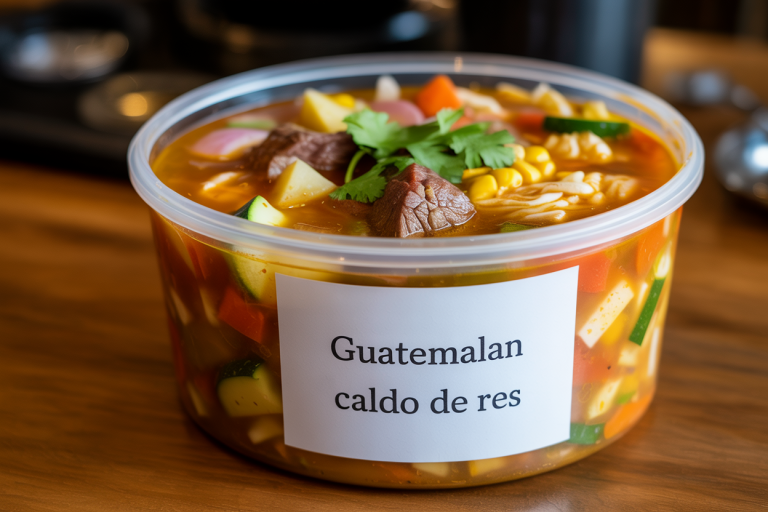 Guatemalan Caldo de Res Storage Tips
