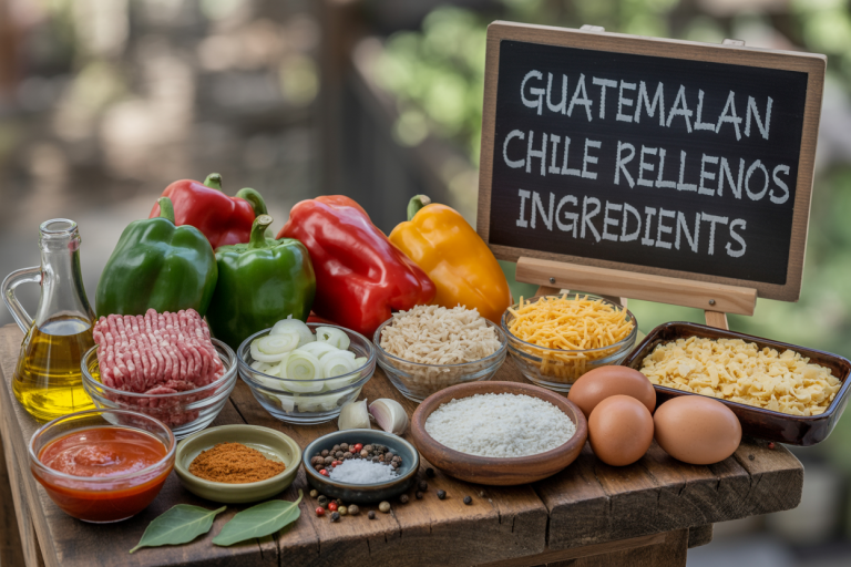 Guatemalan Chile Rellenos Recipe Ingredients