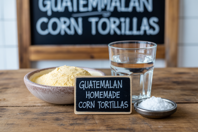 Guatemalan Homemade Corn Tortillas Ingredients