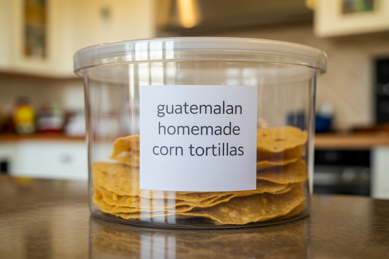Guatemalan Homemade Corn Tortillas Storage TIps