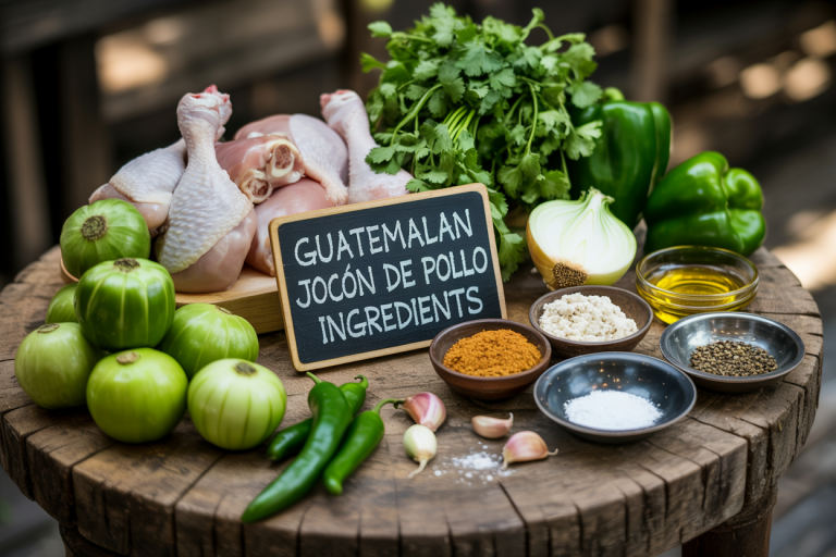 Guatemalan Jocón de Pollo Recipe Ingredients