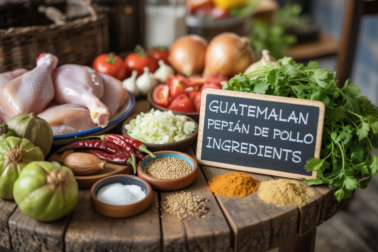 Guatemalan Pepián de Pollo Ingredients