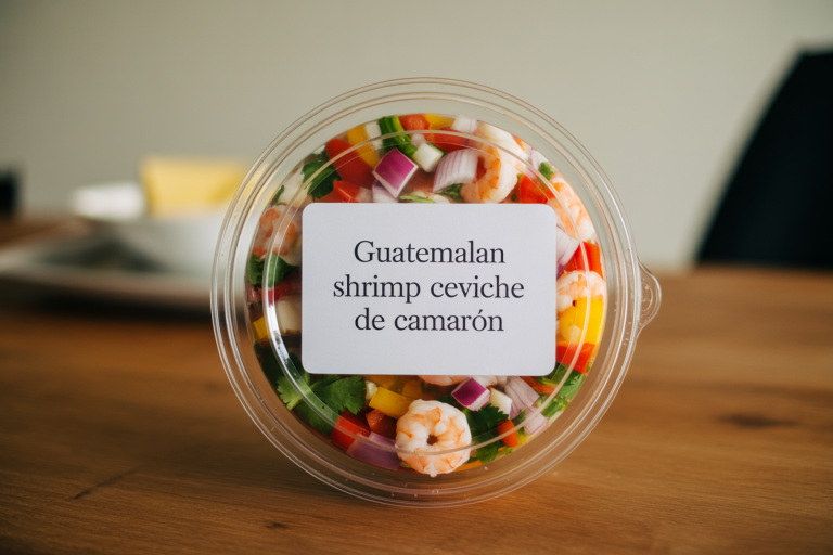 Guatemalan Shrimp Ceviche de Camarón Recipe Storage