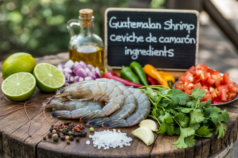 Guatemalan Shrimp Ceviche de Camarón Recipe Ingredients
