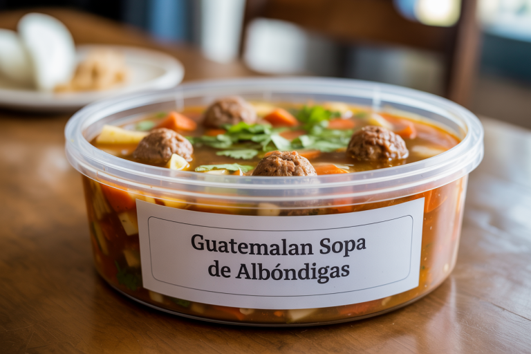 Guatemalan Sopa de Albóndigas Recipe Storage Tips