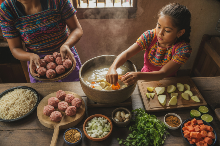 Guatemalan Sopa de Albóndigas Recipe Cooking TIps