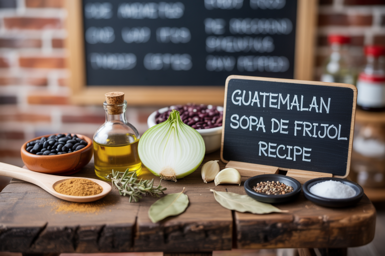 Guatemalan Sopa de Frijol Ingredients