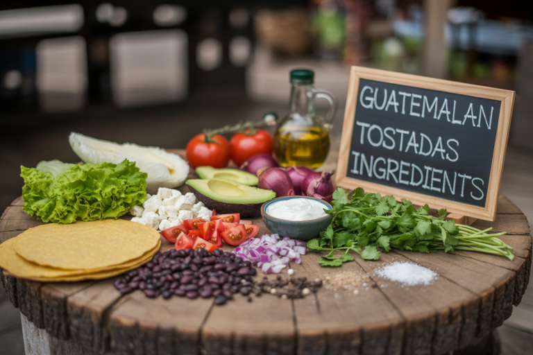 Guatemalan Tostadas Ingredients