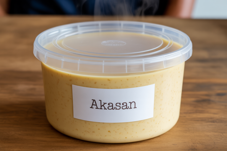 Haitian Akasan Recipe - Storage