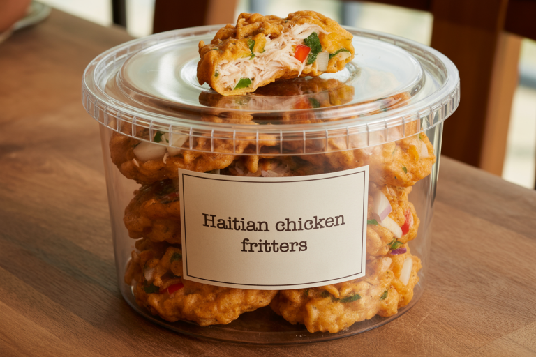 Haitian Chicken Fritters Recipe - Storage