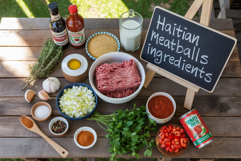 Haitian Meatballs Recipe - Ingredients
