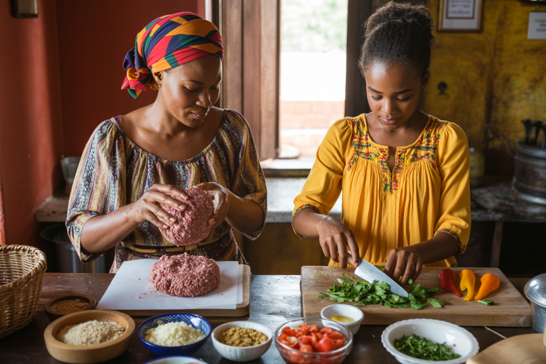 Haitian Meatballs Recipe - Prep