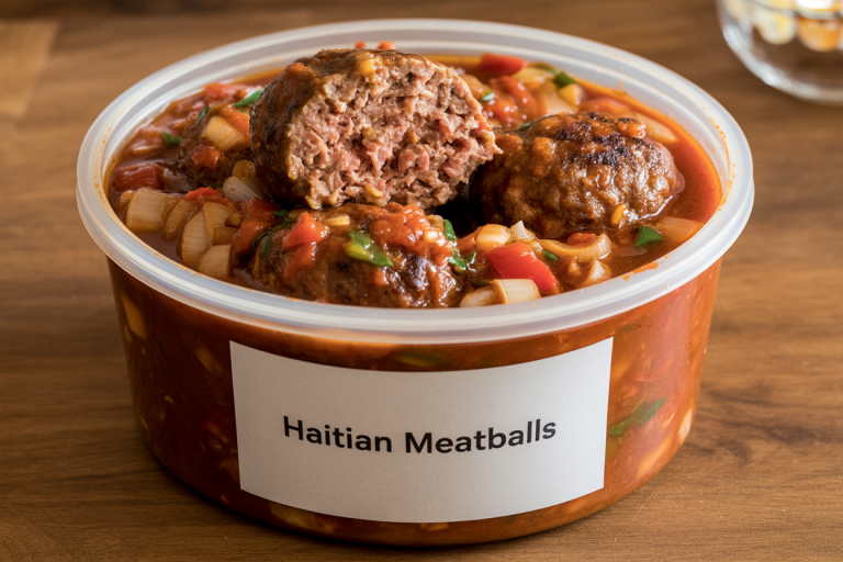 Haitian Meatballs Recipe - Storage