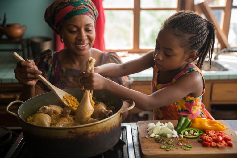 Haitian Poule Creole Recipe - Prep