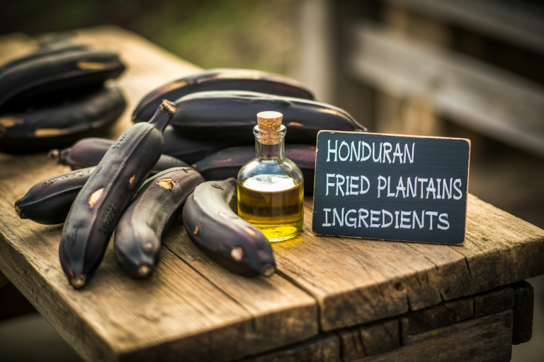 Honduran Fried Plantains Ingredients